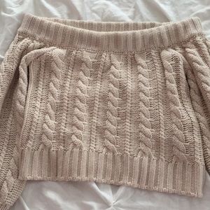 Off the shoulder sweater
